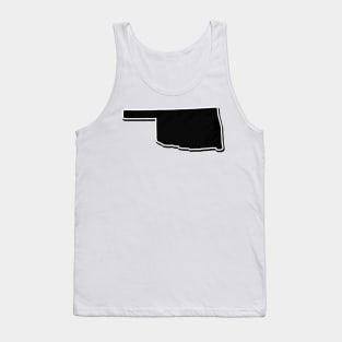 Black Oklahoma Outline Tank Top